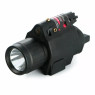 Milbro Gun Torch With Red Laser - Rail Mount in Black
