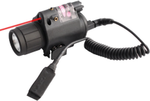 Milbro Gun Torch With Red Laser - Rail Mount in Black