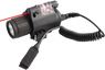 Milbro Gun Torch With Red Laser - Rail Mount in Black