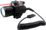 Milbro Gun Torch With Red Laser - Rail Mount in Black