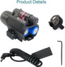 Milbro Gun Torch With Red Laser - Rail Mount in Black