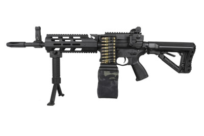 G&G Armament CM16 LMG with Box Mag in Black
