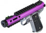 WE Tech GALAXY 1911 Series GBB Pistol in Silver & Purple