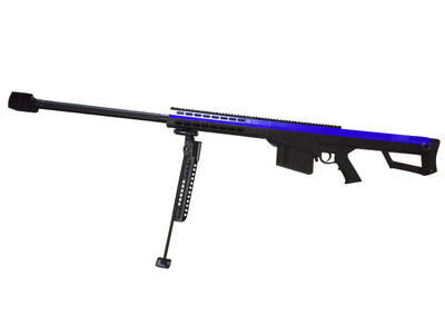 Galaxy Barrett M82A1 BB Gun Airsoft sniper rifle in blue & black