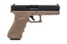 Nuprol Raven EU17 GBB Pistol in Tan with Black Top Slide (RGP-01-05)
