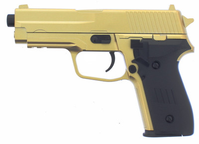 Vigor V12 P226 Full Metal pistol With Rail in Gold