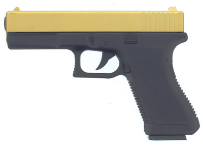 Vigor V313 EU17 Spring Pistol with metal slide in Gold