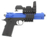 Vigor 2123-A3 M1911 Spring Pistol with mock Sight & Rails in Blue