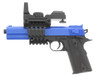 Vigor 2123-A3 M1911 Spring Pistol with mock Sight & Rails in Blue