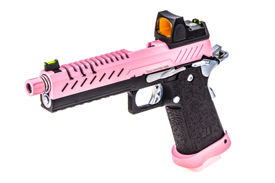 Vorsk Hi-Capa 5.1 HI-Capa GBB Airsoft Pistol in Pink With BDS Sight (VGP-02-15-BDS)
