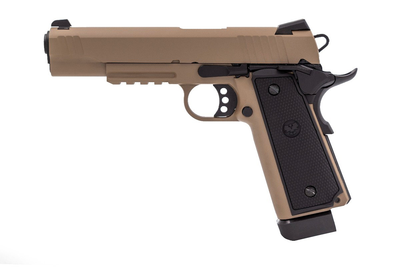 Raven Hi-Capa R14 GBB Pistol with Rails in Desert Tan (RGP-03-29)