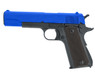 SRC SR 1911 Gas blow back pistol half metal in blue