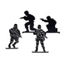 Wosport Metal Soldiers Knockdown Targets x 4 pc (TG12BK)
