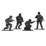 Wosport Metal Soldiers Knockdown Targets x 4 pc (TG12BK)
