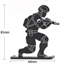 Wosport Metal Soldiers Knockdown Targets x 4 pc (TG12BK)