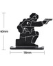 Wosport Metal Soldiers Knockdown Targets x 4 pc (TG12BK)