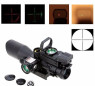 Skirmish Tactical 2.5-10x40E Rifle Scope + Red Dot + Red Laser Combo Holographic Sight