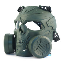 Trimex M10 Airsoft Full Face Protection Mask With Air Filters in Green