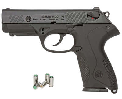 BRUNI MOD P4 Blank Gun Starting Pistol in Black
