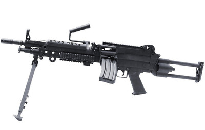 S&T M249 SAW Para Version Airsoft Gun in Black