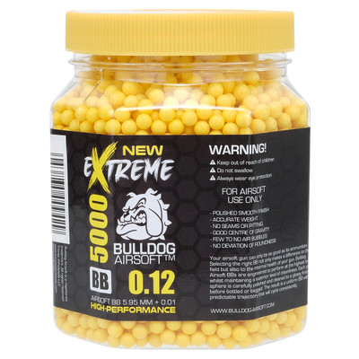 Bulldog Extreme bb pellets 5000 x 0.12g Bottle