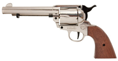 Bruni Peacemaker Style blank firing revolver 9mm/380 in Nickel