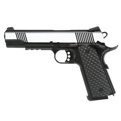 Raven M1911 MEU Railed With Black Frame and Silver Slide