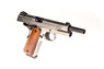 Raven M1911 - MEU GBB Pistol in Brushed Aluminium with Wood Grips (RGP-02-25)