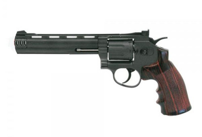 Win Gun C704 Co2 Airsoft Revolver 6" in Black (111587)