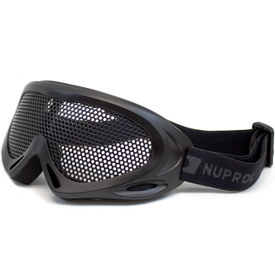 Nuprol PRO Mesh Goggles Airsoft Eye Protection in Black (Large) (6010)