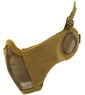Nuprol Airsoft Mesh Lower Face Shield V3 - Desert Tan (6031-TN)