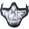 Nuprol Airsoft Mesh Lower Face Shield Skull in Black (6024)