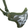 Nuprol Airsoft Mesh Lower Face Shield Skull in Green (6026)