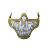 Nuprol Airsoft Mesh Lower Face Shield Skull in Tan (6025)