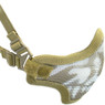 Nuprol Airsoft Mesh Lower Face Shield Skull in Tan (6025)