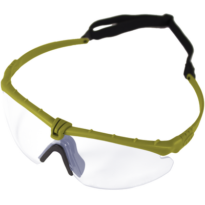 Nuprol Battle Pro’s Protective Eyewear – Green Frame / Clear Lens (6042-GNCL)