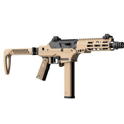 Vorsk VMP-2S GBB SMG with Folding Stock in Tan (Semi & Full-Auto) (VGS-02-02S)