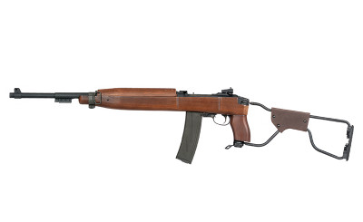 King Arms M2 Paratrooper Carbine GBB Rifle with Real Wood Stock