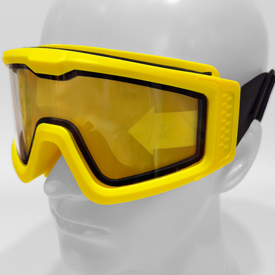 Nuprol Battle Visor Dual Lens Protective Airsoft Eyewear (Clear-Yellow) (6044D-YECL)