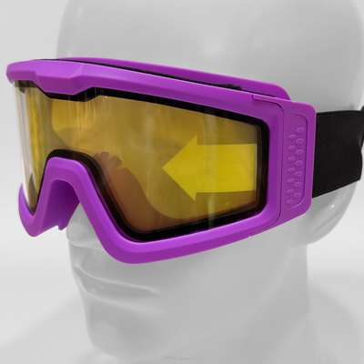 Nuprol Battle Visor Dual Lens Protective Airsoft Eyewear (Clear-Purple)