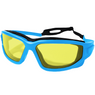 Nuprol Defence Pro's Protective Airsoft Eyewear - Yellow lens Blue Frame (6043-BLYE)