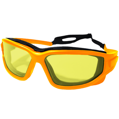 Nuprol Defence Pro's Protective Airsoft Eyewear - Yellow lens Orange Frame