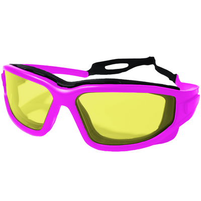 Nuprol Defence Pro's Protective Airsoft Eyewear - Yellow lens Purple Frame