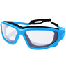Nuprol Defence Pro's Protective Airsoft Eyewear - Clear lens Blue Frame