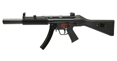 WE Apache MP5 SD1 GBB Airsoft Submachine Gun In Black