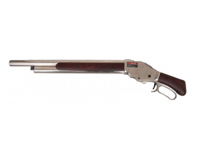 Golden Eagle M1887 Med Gas Shell Ejecting Shotgun in Real Wood - Silver
