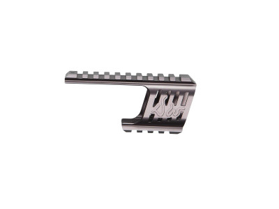 ASG Custom CNC Rail Mount for Dan Wesson 715 in Steel Grey