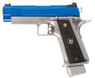 EMG / Salient Arms 2011 DS Full Auto GBB Pistol (4.3 / Silver & Blue Aluminum)