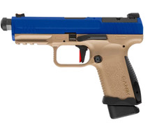 Cybergun CANiK TP9 Elite Combat GBB Pistol in Dual Tone Tan & Blue