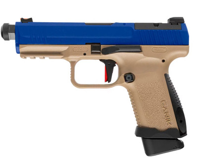 Cybergun CANiK TP9 Elite Combat GBB Pistol in Dual Tone Tan & Blue
